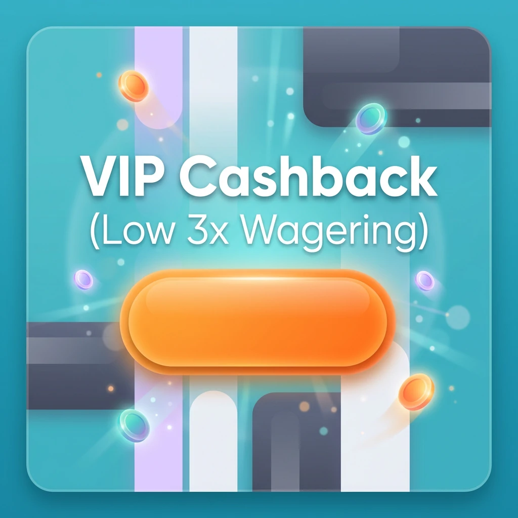 VIP Cashback (Low 3x Wagering)
